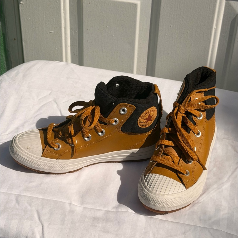 Converse Kids High-Top Sneakers - Brown and Black